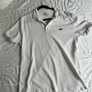 Celine White Polo Shirt Classic Cotton Design